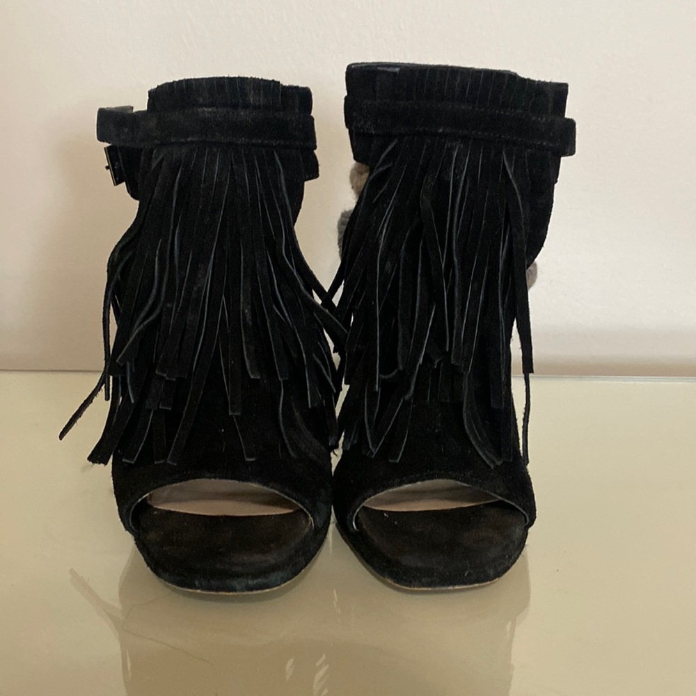 Jessica Simpson fringe heels